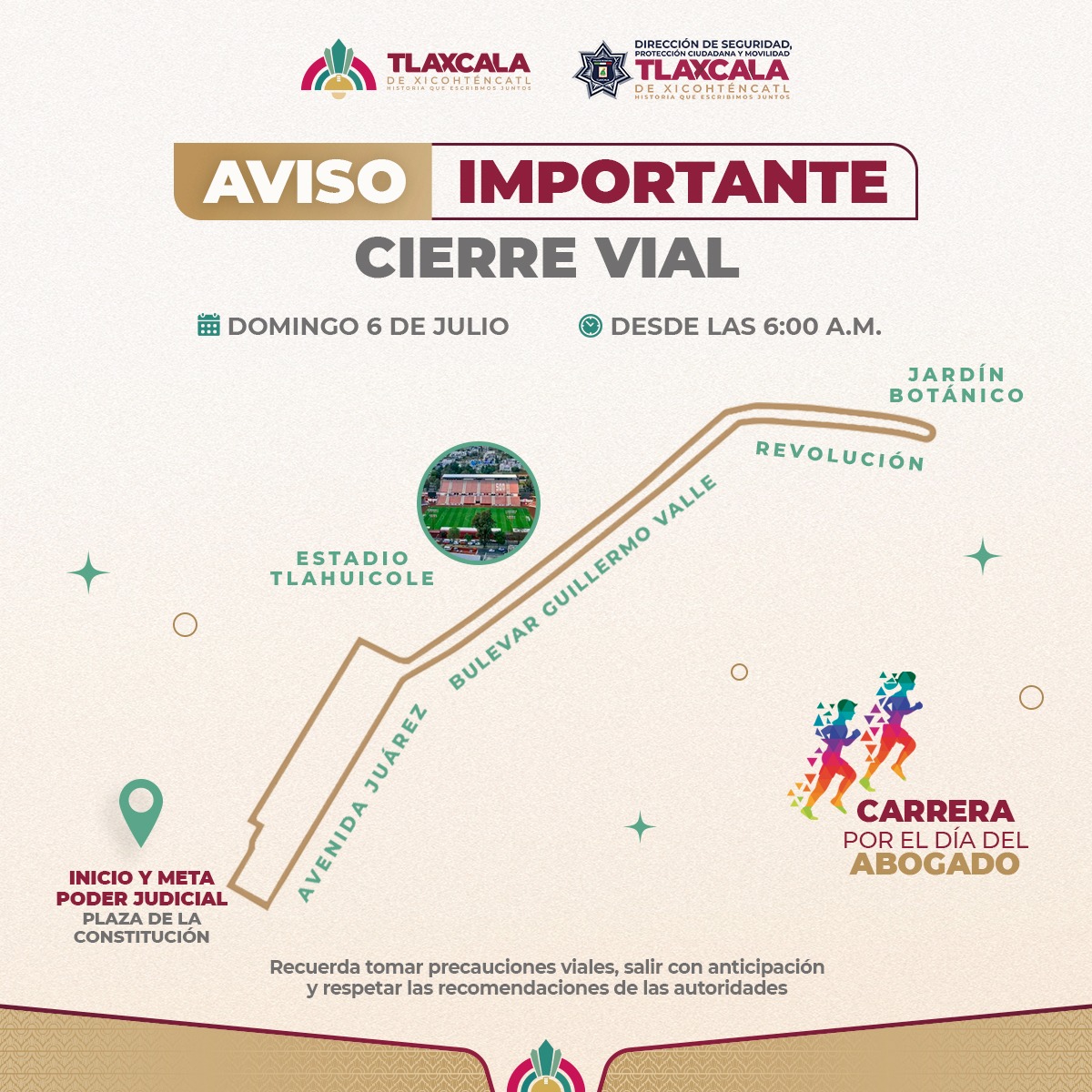 Implementará Policía Capitalina operativo de vialidad por carrera deportiva del Día del Abogado este domingo